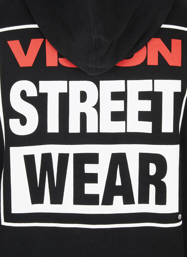 Vision Street Wear OG 박스 로고 후드 스웻셔츠 블랙 vsw0150007