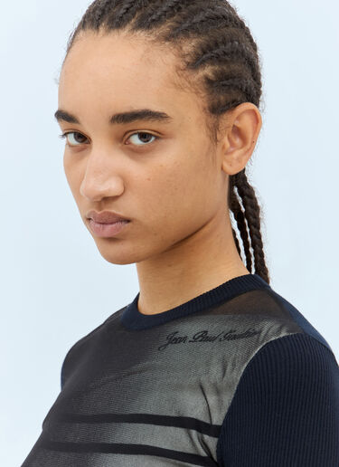 Jean Paul Gaultier Mariniere Sweater Black jpg0258015