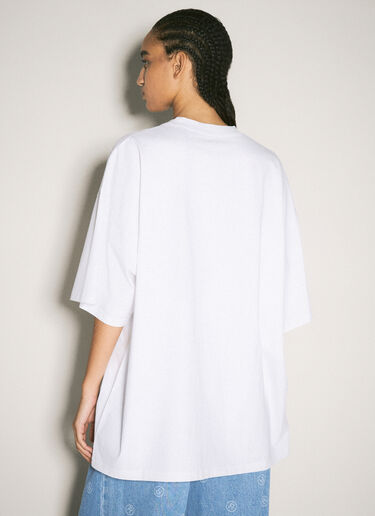 Martine Rose Oversized Graphic T-Shirt White mtr0358007