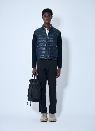 Moncler Quilted Cardigan Blue mon0160038