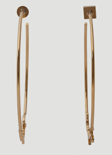 Jacquemus Les Créoles Hoop Earrings Gold jac0250055