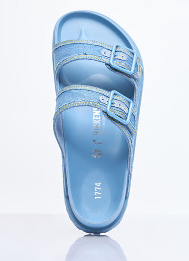 Birkenstock 1774 Arizona Stone Washed Denim Sandals Blue brs0158001