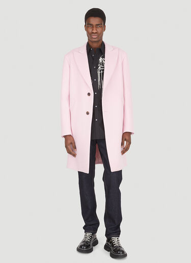 Alexander McQueen Single Breasted Coat Pink amq0147001