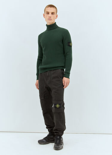 Stone Island High Neck Sweater Green sto0158038