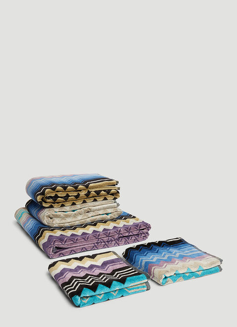 Missoni Home Set of Five Giacomo Towels Orange wps0642139