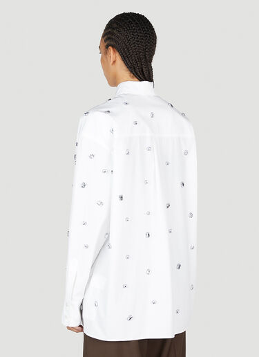 Sportmax Nordica Crystal Embellished Shirt White spx0253013