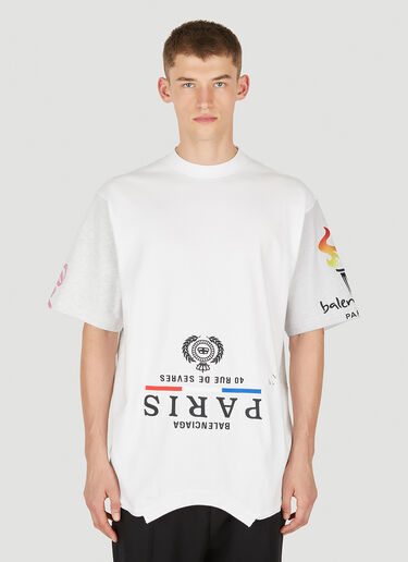 Balenciaga Upside Down T-Shirt White bal0149013