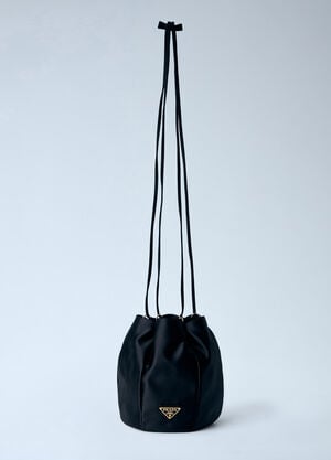 Prada Satin Mini Bucket Bag Black pra0264016