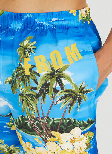 Gucci Souvenir Swim Shorts Blue guc0150110