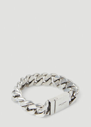 Saint Laurent Curb Chain Bracelet Black sla0149087