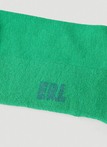 ERL Stripe Tube Socks Green erl0348020