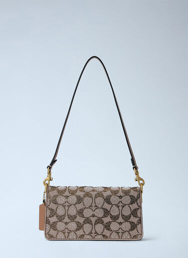 LN-CC® - Coach: Soft Tabby Shoulder Bag 20 In Crystal Signature Jacquard - Brown Coach Soft Tabby Shoulder Bag 20 In Crystal Signature Jacquard Brown coa0266008