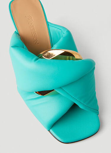JW Anderson 트위스트 체인 힐 샌들 블루 jwa0247033