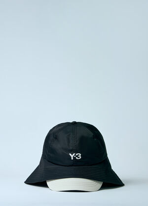Y-3 Logo Print Bucket Hat With Straps Beige yyy0160007