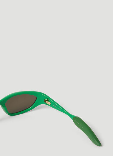 Bottega Veneta Wrap Around Sunglasses Green bov0250080