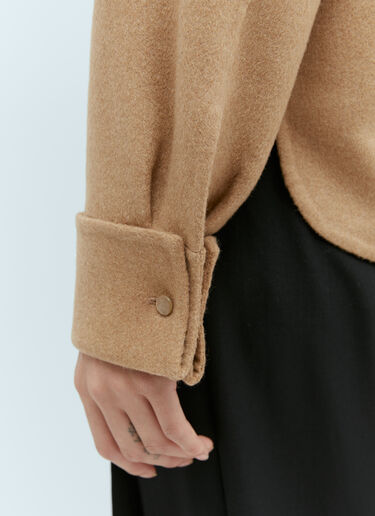 Max Mara 펠트 울 셔츠  카멜 max0254039