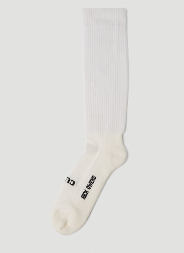 Rick Owens So Cunt Socks White ric0151035