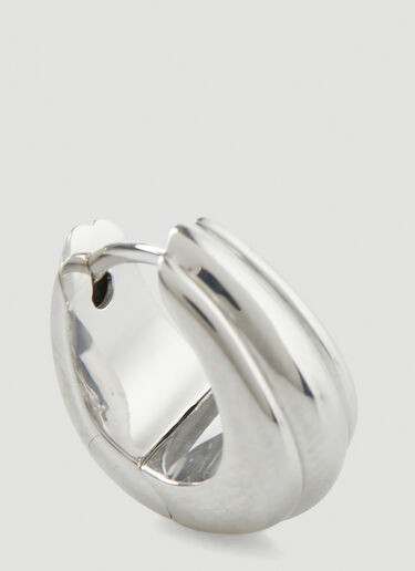 Tom Wood Ice Line Small Hoop Earrings Silver tmw0248028
