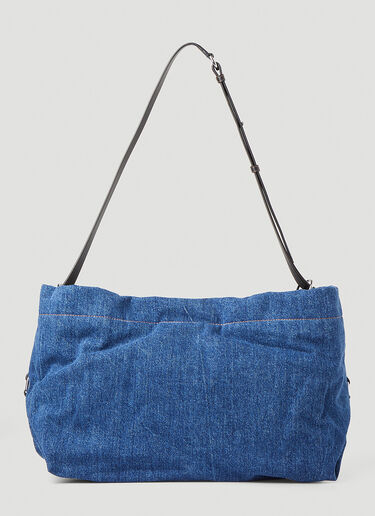 Alexander McQueen Bundle Drawstring Medium Shoulder Bag Blue amq0247038
