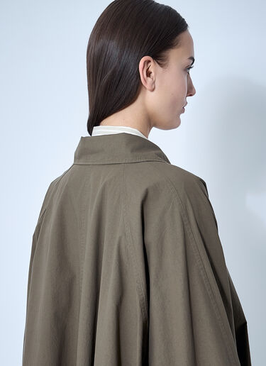 The Row Leins Coat Khaki row0260012