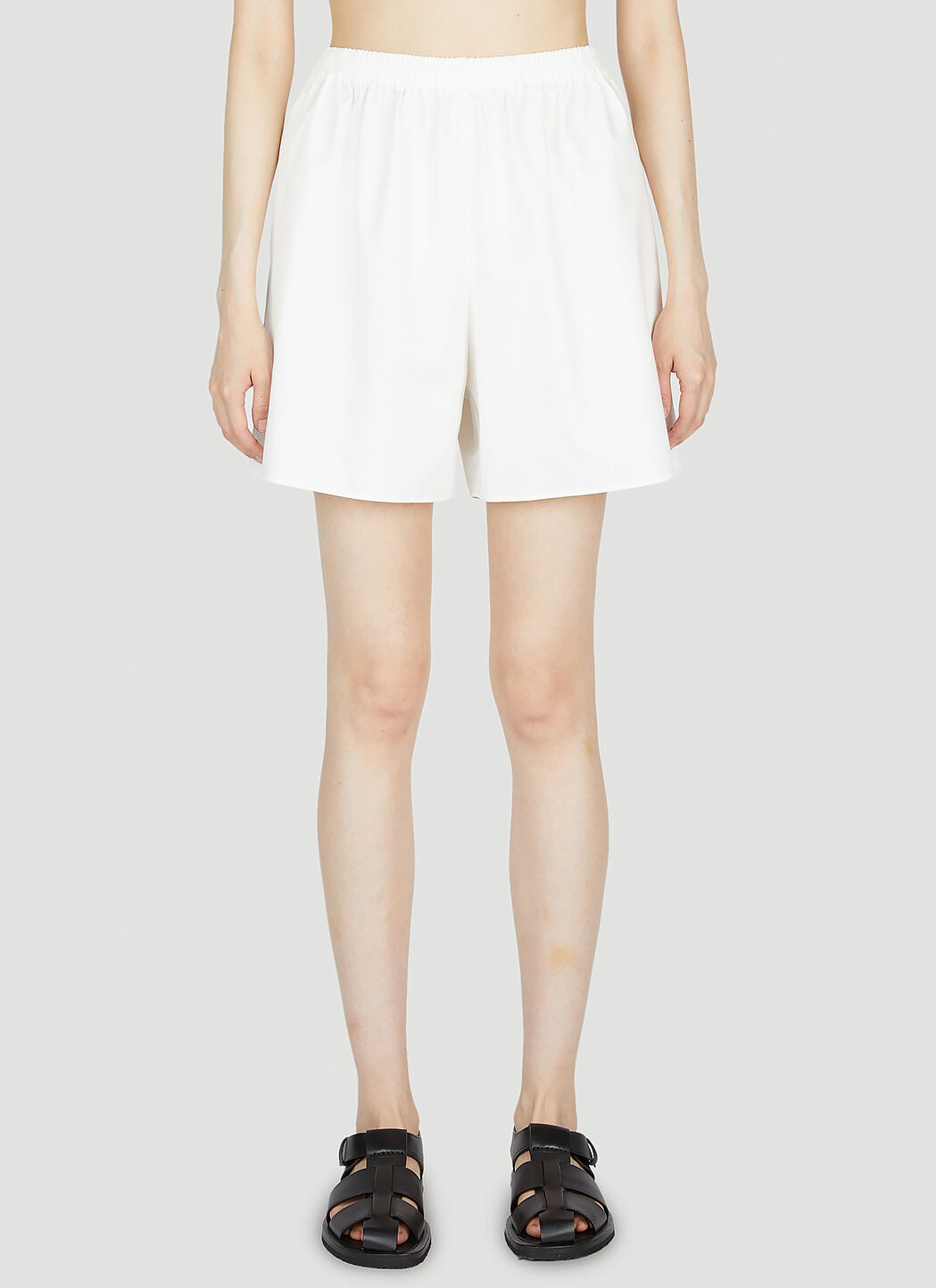 The Row Gunther Shorts White row0253016