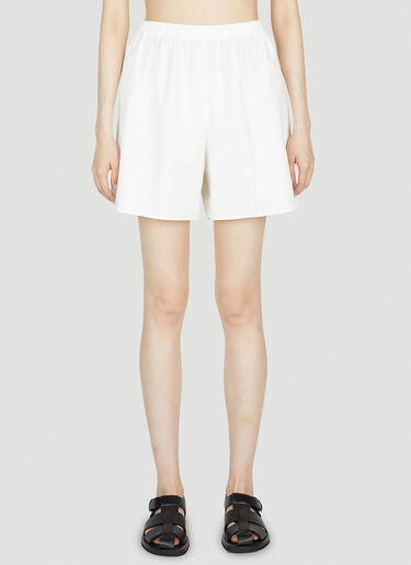 The Row Gunther Shorts White row0253017