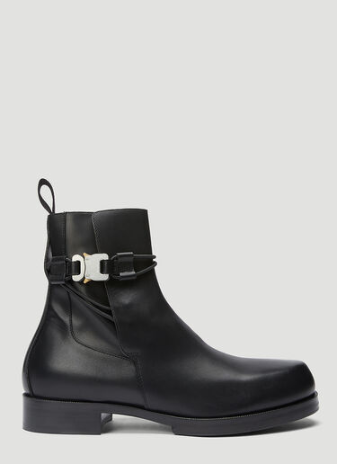Rollercoaster Buckle Leather Boots 1017 ALYX 9SM Rollercoaster Buckle Leather Boots Black aly0343007