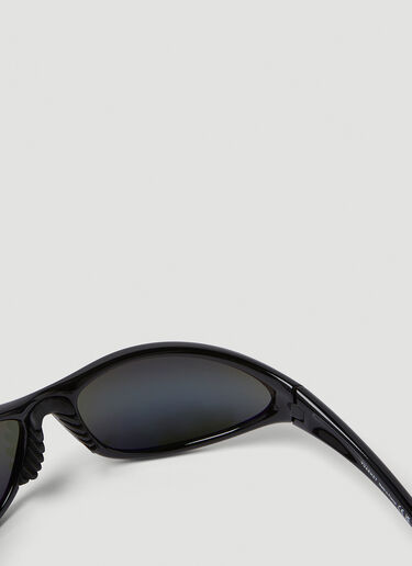 Marine Serre x Vuarnet Wrap Around Sunglasses Black mrs0350015