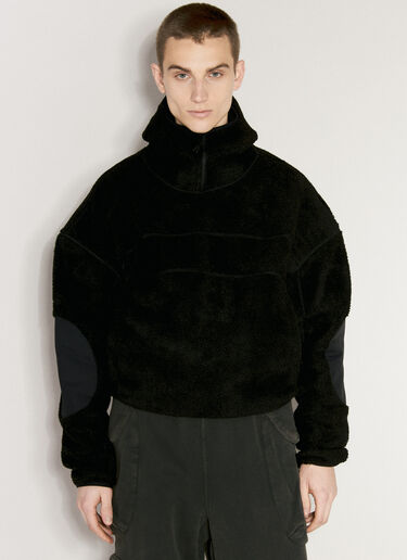 Entire Studios Fluffy Fleece V2 Hooded Sweatshirt Black ent0156008