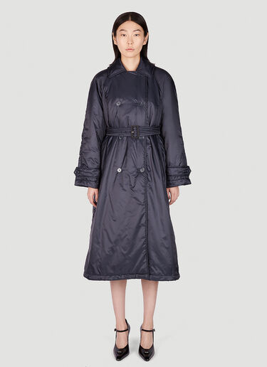 Max Mara Greent Padded Trench Coat Navy max0251046