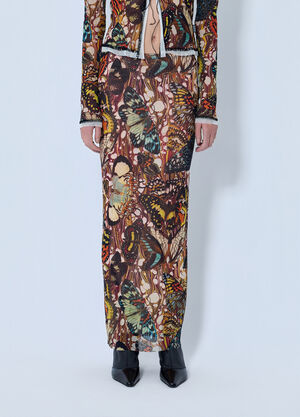 Jean Paul Gaultier Re-Edition The Yellow Butterfly Skirt Brown jpg0264023