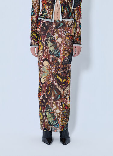 Jean Paul Gaultier Re-Edition The Yellow Butterfly Skirt Brown jpg0264023