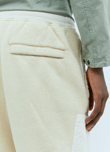 Stone Island Fleece Track Shorts Cream sto0154046