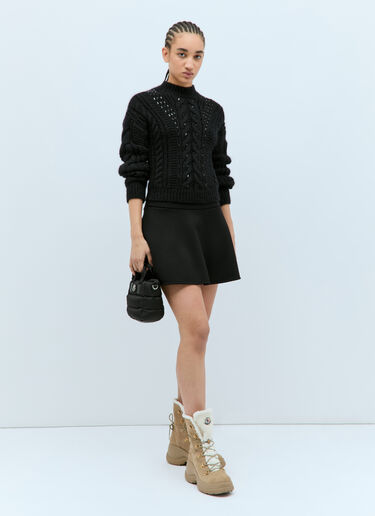 Moncler 네오프렌 미니스커트 블랙 mon0258026