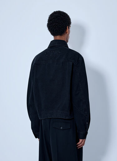 LN-CC® - Jacquemus: De-Nîmes Zipped Jacket - Black Jacquemus De-Nîmes Zipped Jacket Black jac0166009