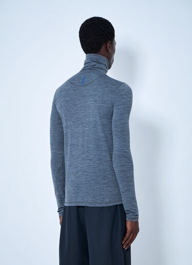 LN-CC® - Jil Sander: Half-Zip Long Sleeve Top - Grey Jil Sander Half-Zip Long Sleeve Top Grey jil0165006