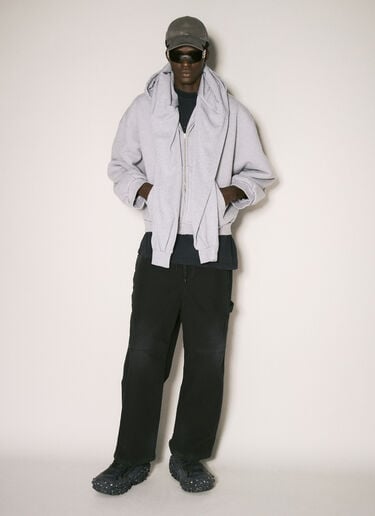 Incognito Hooded Sweatshirt Balenciaga Incognito Hooded Sweatshirt Grey bal0157014