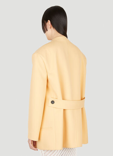 Jil Sander Oversized Collarless Blazer Orange jil0248001