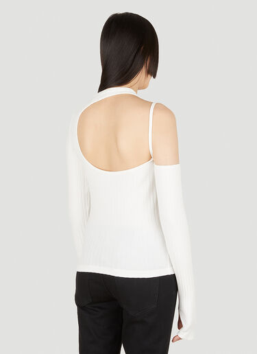 Helmut Lang Luxe Pima Long Sleeve Top White hlm0247020