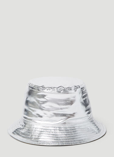 Rabanne Metallic Bucket Hat Silver pac0253033