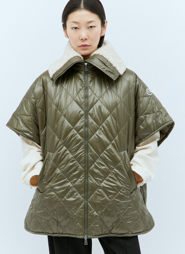 Moncler 衬垫鸭舌斗篷  绿色 mon0258023