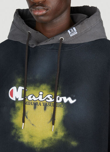 Maison Mihara Yasuhiro x Champion Combined Hooded Sweatshirt Black mmy0152014