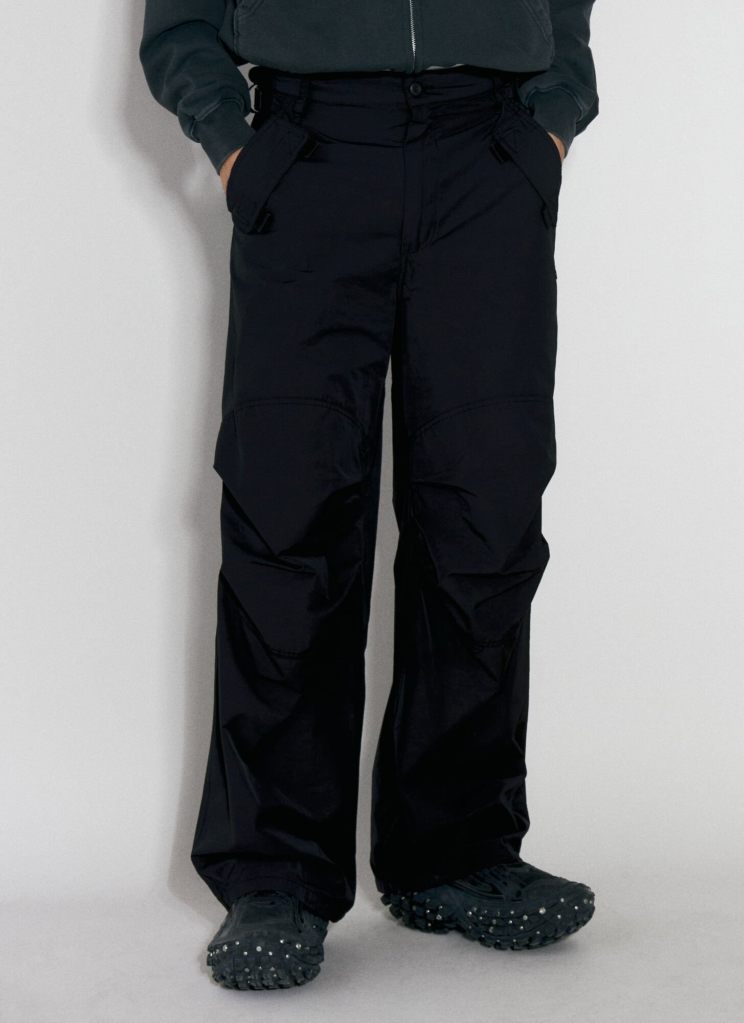Shop 032c Hyperbole Parachute Cargo Pants In Black