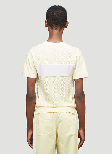 adidas by Wales Bonner Knitted T-Shirt Yellow awb0344001