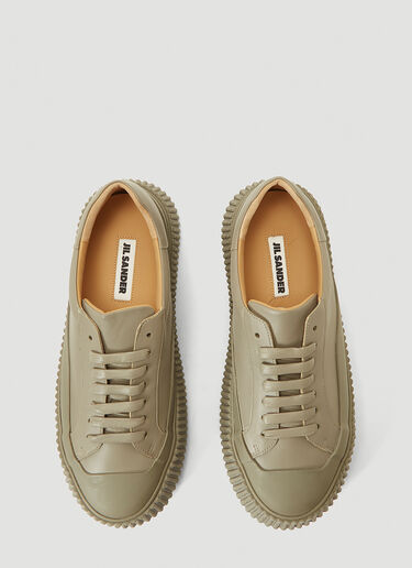 Jil Sander Chunky Sole Sneakers Green jil0242011