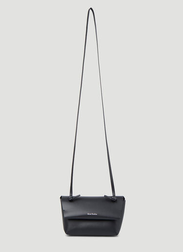 Acne Studios Alexandria Knotted-Strap Shoulder Bag Black acn0346033