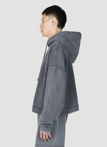 Acne Studios Faded Wash Hooded Sweatshirt Dark Grey acn0152017