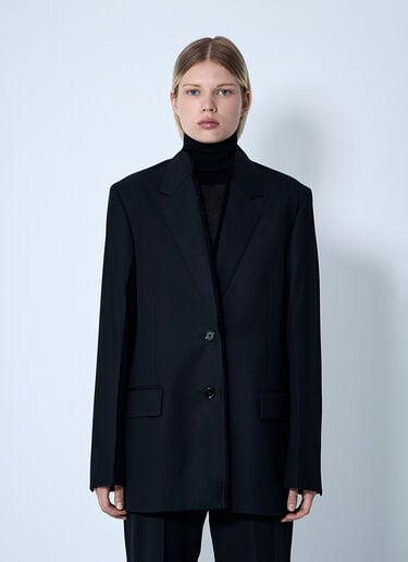 TOTEME Raw Lapel Jacket Black tot0261072