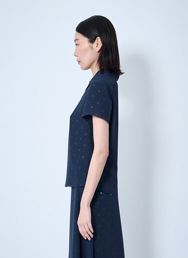 Acne Studios Mesh Layered Top Navy acn0260011