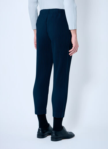 Homme Plissé Issey Miyake ストレート・プリーツパンツ ブルー hmp0159008